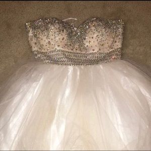 Cream Prom Dress